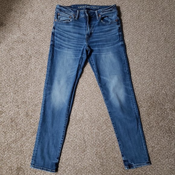 American Eagle Airflex + Skinny Jeans Size 33x32 - Picture 1 of 11